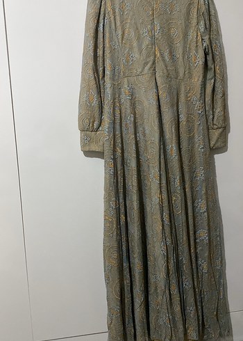 Uzun Kollu Dantel Uzun Elbise - Görsel 2