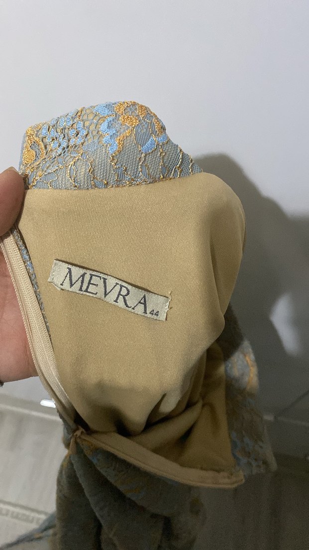 Uzun Kollu Dantel Uzun Elbise - Görsel 3