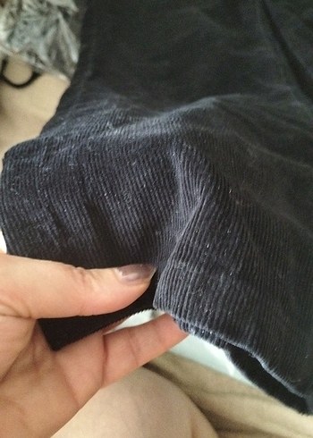 Siyah Kadın Boyfriend Süet Pantolon - Görsel 5