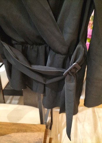 Siyah Midi Kadın Ceket - Görsel 2