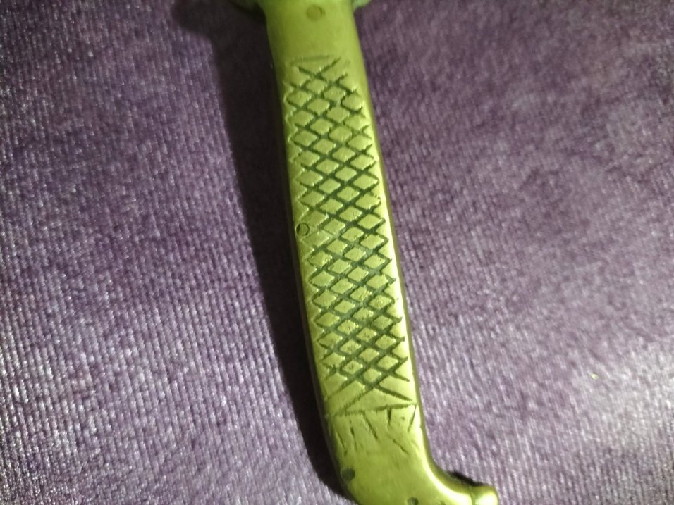 Parlak Haki Renkli Kesici antik - Görsel 2