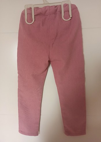 2 PARÇALI KULAKLI YAĞMURLUK VE KADİFE PANTOLON KIZ ÇOCUK TAKIM - Görsel 4