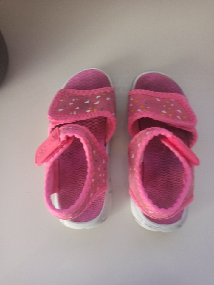 Vicco Kız Çocuk Pembe Cırt Cırtlı Sandalet - Görsel 2