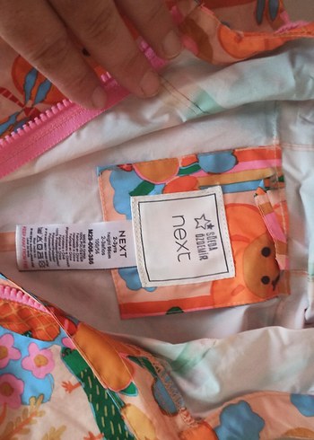 Next Kız Çocuk Kapüşonlu Renkli Yağmurluk - Görsel 2