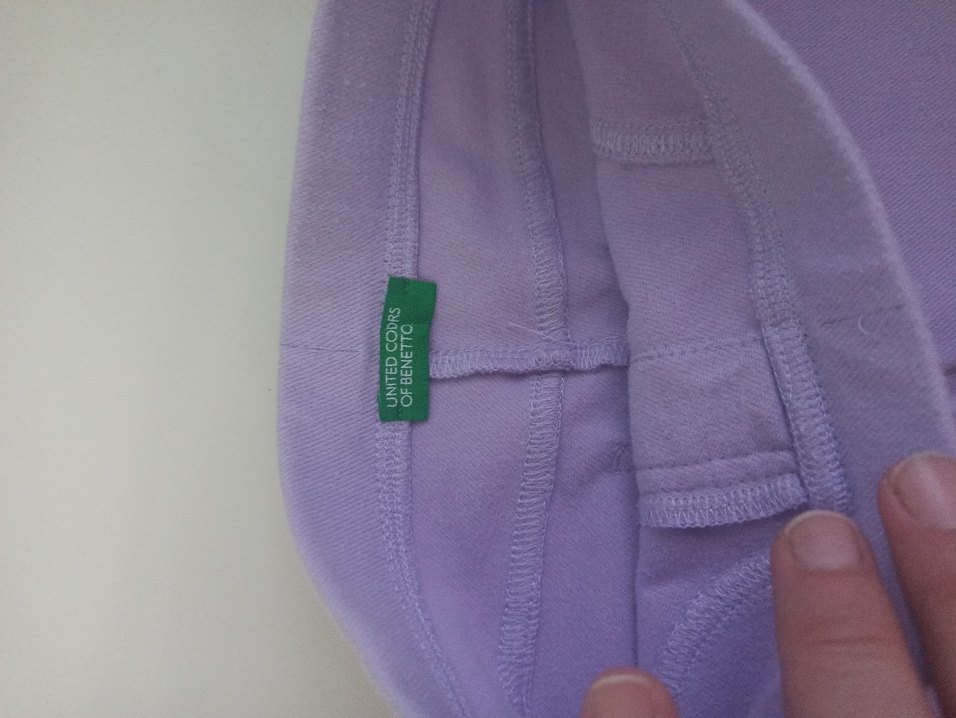 Benetton Lila Kız Çocuk dar kesim pantolon - Görsel 3
