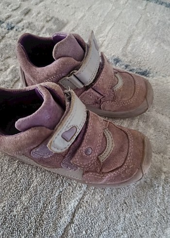 Mor Baskılı İlk Adım Ayakkabısı Velcro - Görsel 3