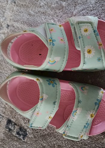 Kız Çocuk Çok Renkli Cırt Cırtlı Terlik - Görsel 2