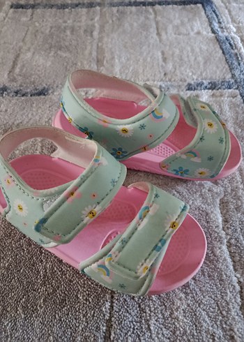 Kız Çocuk Çok Renkli Cırt Cırtlı Terlik - Görsel 3