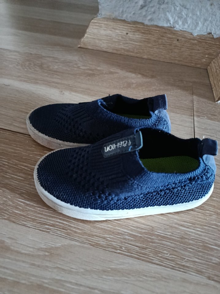 Örgü Kumaşlı Lacivert Erkek Çocuk Spor Ayakkabı - Görsel 3