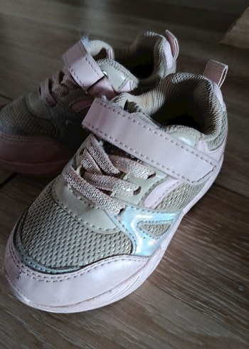 Kız Çocuk Pembe Cırt Cırtlı Spor Ayakkabı - Görsel 3