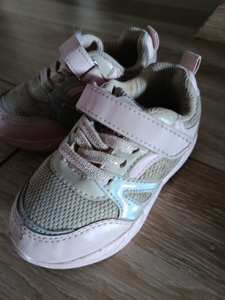 Kız Çocuk Pembe Cırt Cırtlı Spor Ayakkabı - Görsel 3