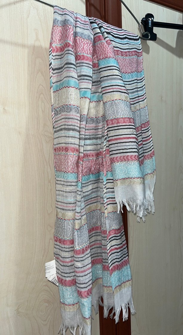 Bohem Çok Renkli Pastel Kadın Şal - Görsel 2