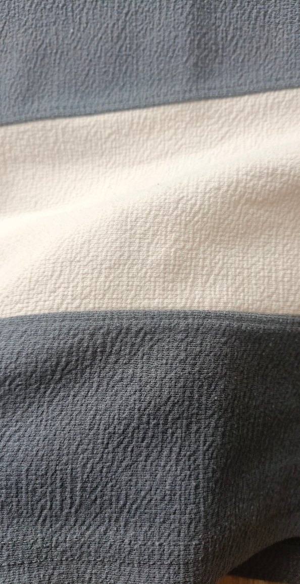 Gri Beyaz Çizgili Erkek Tişört - Görsel 2