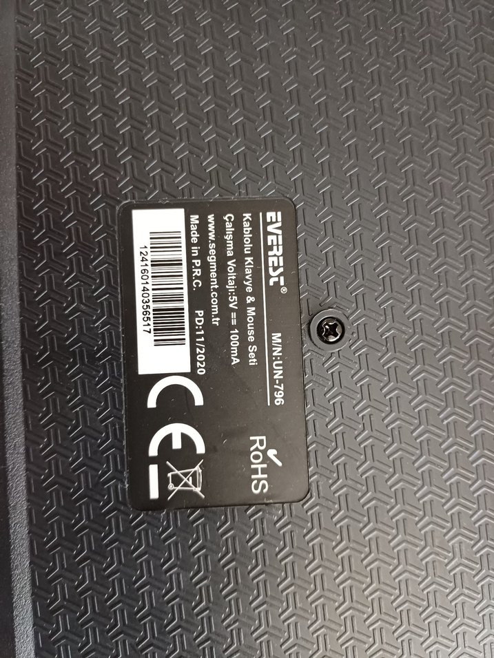 SIFIR KLAVYE EVEREST MARKA - Görsel 2