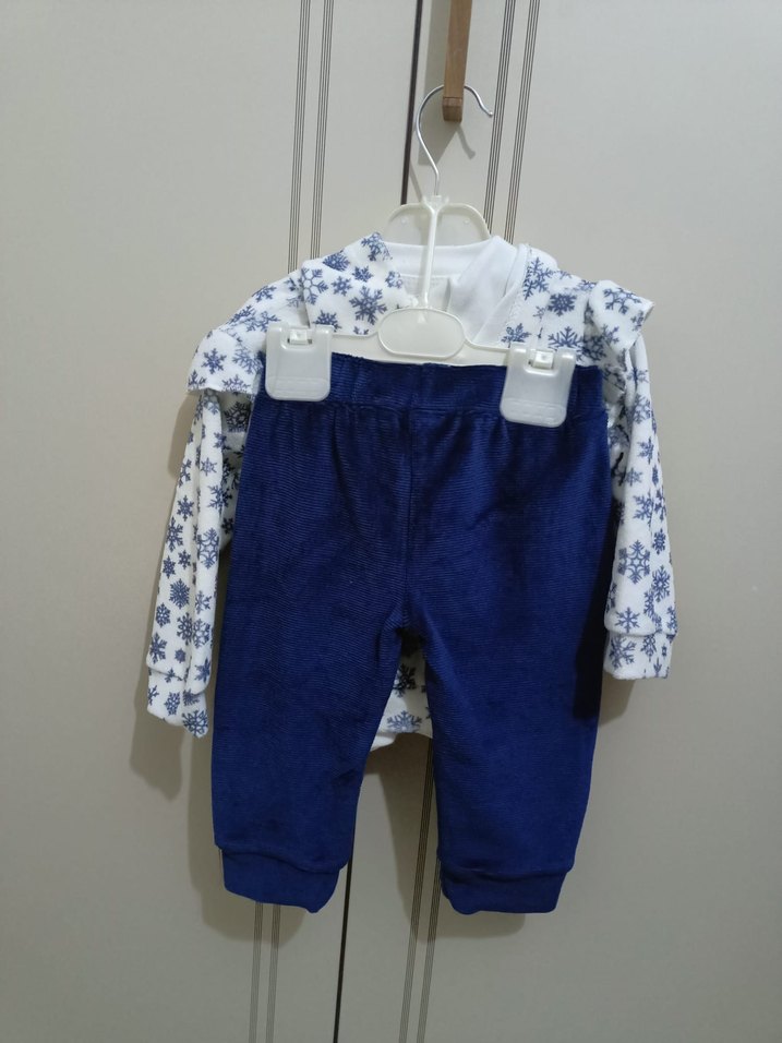 Kapüşonlu Baskılı Erkek Bebek Takımı - Görsel 2