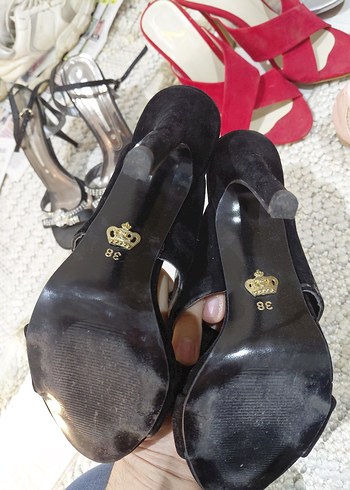 Tokalı Siyah Bohem Platform Topuklu Kadın Ayakkabı - Görsel 2