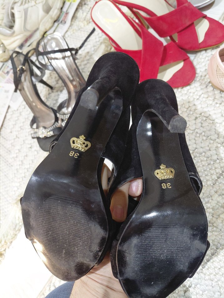 Tokalı Siyah Bohem Platform Topuklu Kadın Ayakkabı - Görsel 2