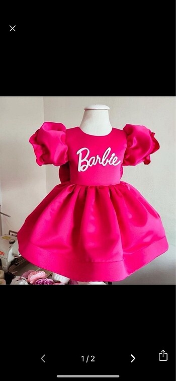 Özel dikim barbie elbise