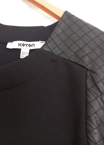 Uzun Kollu Siyah Midi Elbise - Görsel 2