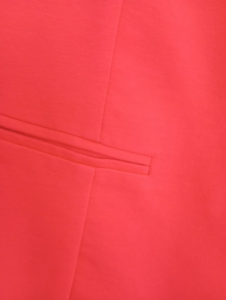 Düğmeli Fuşya Penye Kadın Blazer Ceket - Görsel 2