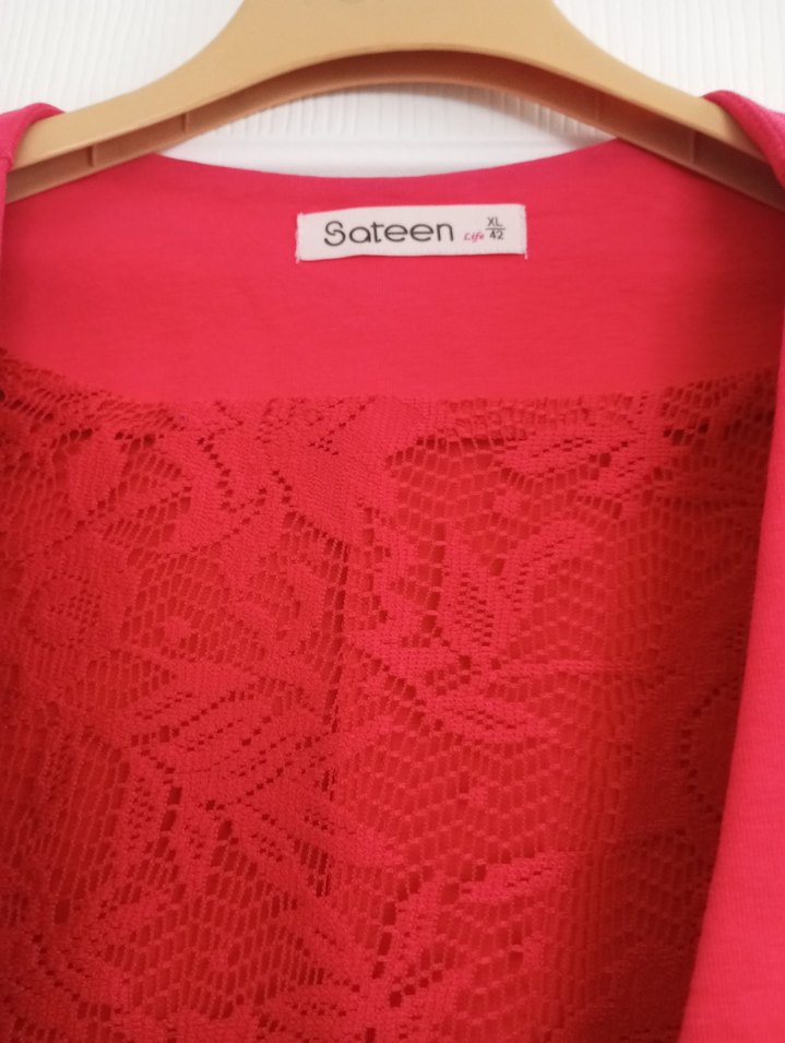 Düğmeli Fuşya Penye Kadın Blazer Ceket - Görsel 5