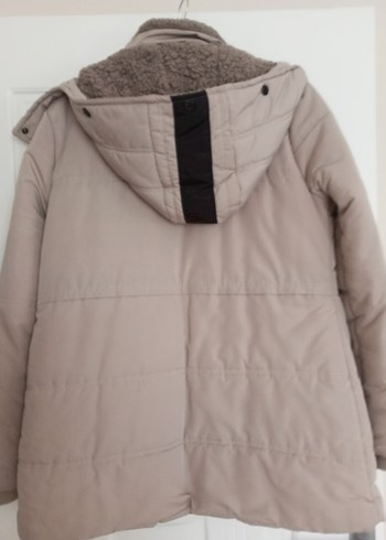 Bej Düğmeli Kadın Mont - Görsel 2