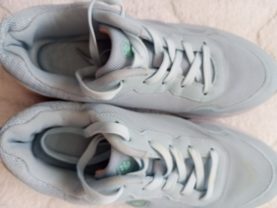 Mavi Bağcıklı Spor Kadın Sneakers - Görsel 5