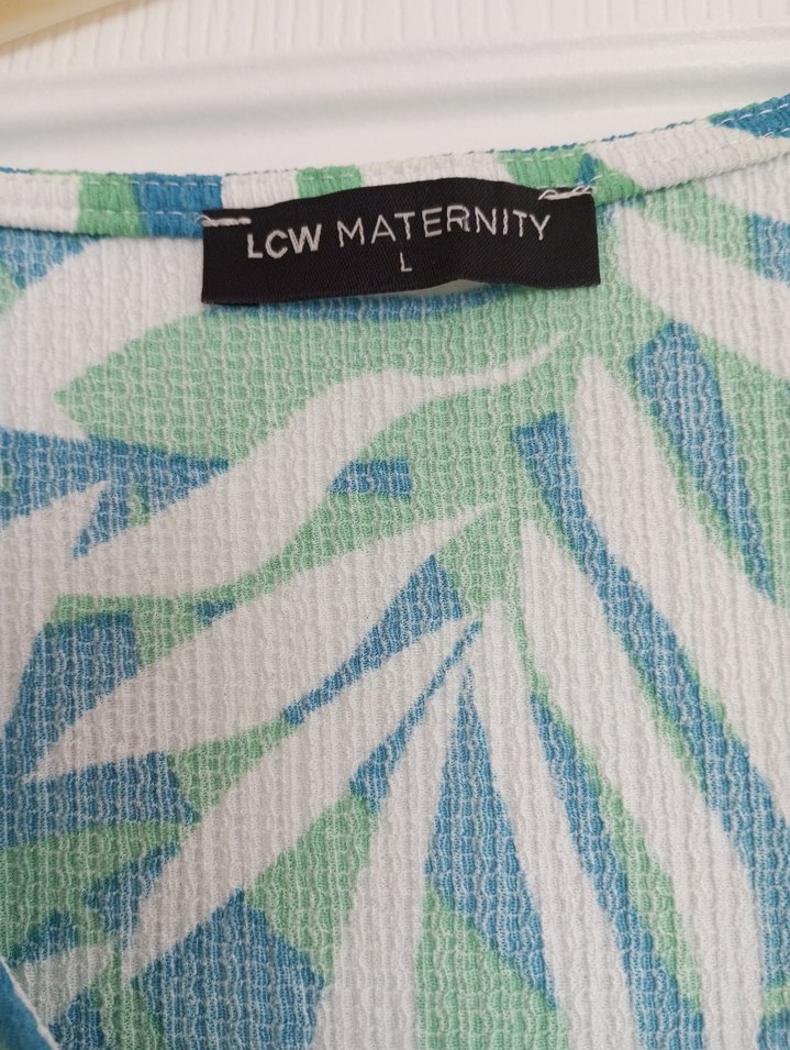 Yeşil Bohem V-Yaka Midi Elbise - Görsel 2