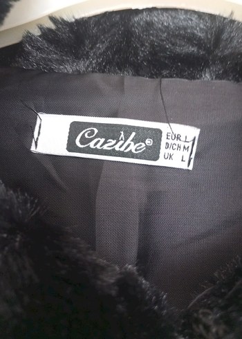 Siyah Peluş Detaylı Mini Ceket - Görsel 6