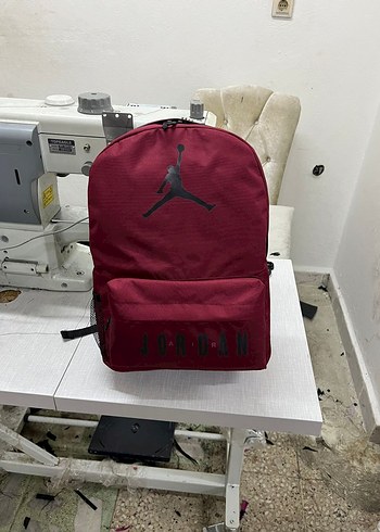 Bordo Fermuarlı Kadın Sırt Çantası Nike Jordan - Görsel 2