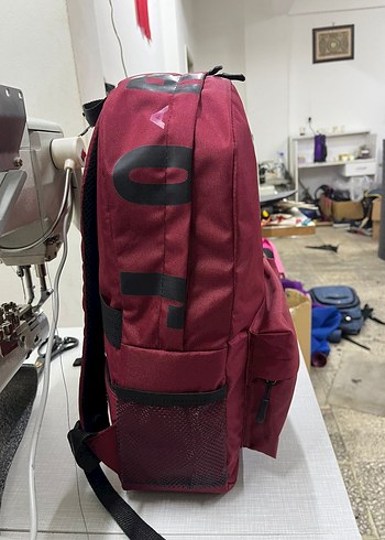 Bordo Fermuarlı Kadın Sırt Çantası Nike Jordan - Görsel 5