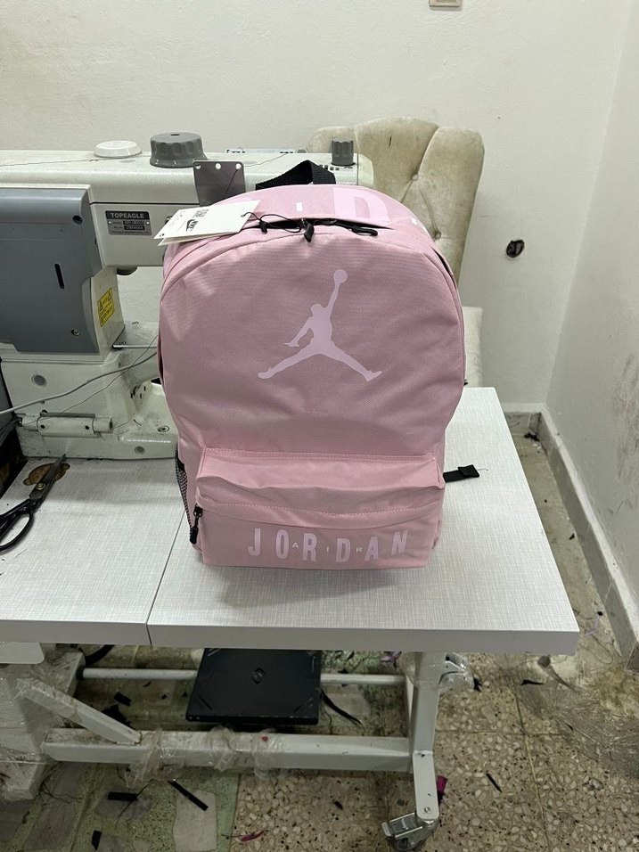 Pembe Baskılı Fermuarlı Kadın Sırt Çantası Nike Jordan - Görsel 2