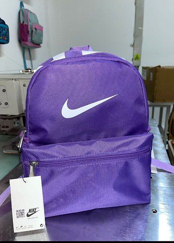 Mor Fermuarlı Nike Sırt Çantası just do it Nike orta boy - Görsel 6