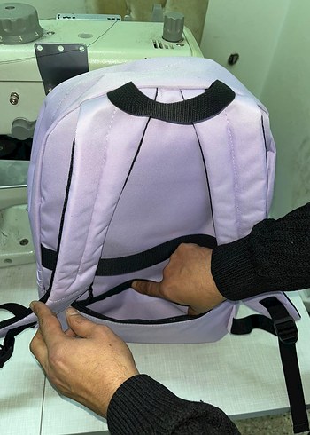 Pastel Mor Minimalist Sırt Çantası - Görsel 6