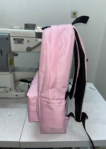 Pastel Pembe Minimalist Kadın Sırt Çantası - Görsel 4
