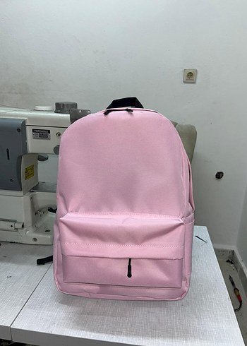 Pastel Pembe Minimalist Kadın Sırt Çantası - Görsel 2