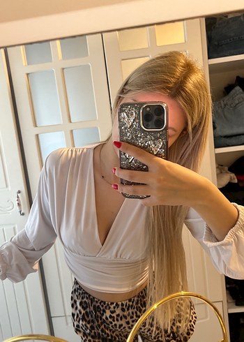 Beyaz trendyol milla crop - Görsel 2