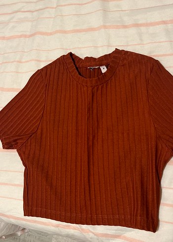Kahverengi Kısa Kollu Tişörtü - Görsel 2