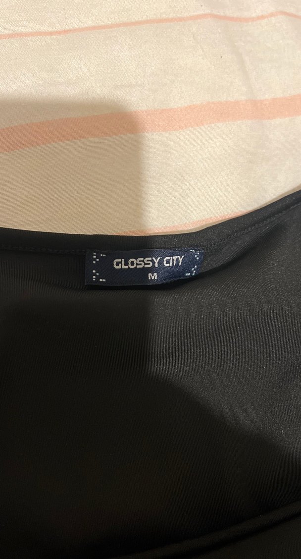 Siyah Kısa Kollu Hamile Tişört - Görsel 2