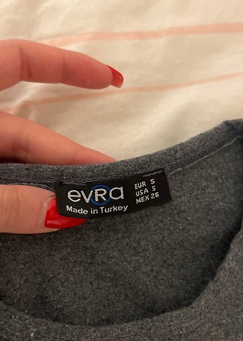 Kız Çocuk Gri Baskılı Kısa Kollu Tişört - Görsel 3