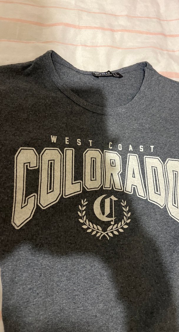 Kız Çocuk Gri Baskılı Kısa Kollu Tişört - Görsel 2