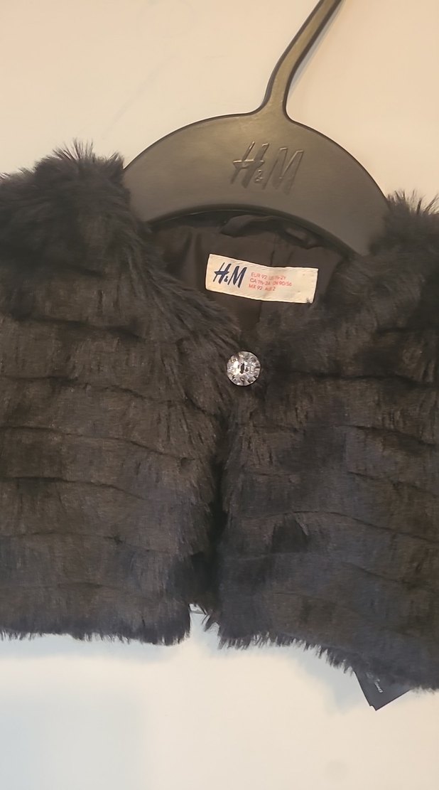 H&M 3/4 kürk ceket - Görsel 2