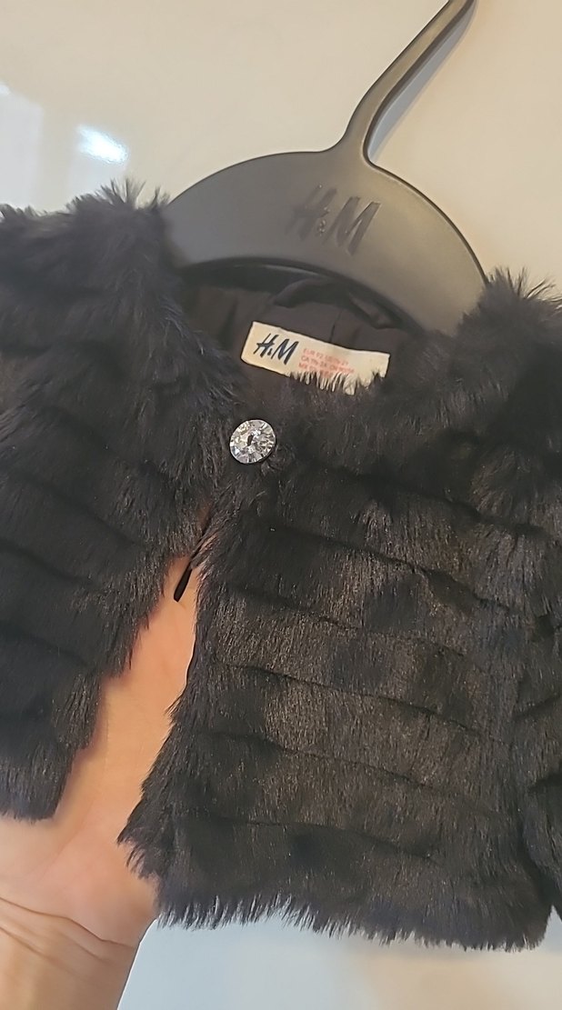 H&M 1,5/2yaş kürk - Görsel 3