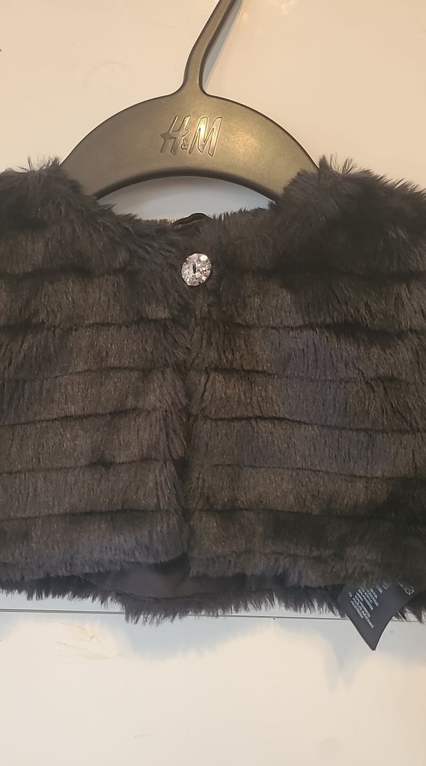 H&M 1,5/2yaş kürk - Görsel 2