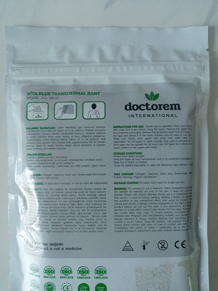 Doctorem Vita Plus Ağrı Bandı - Görsel 2