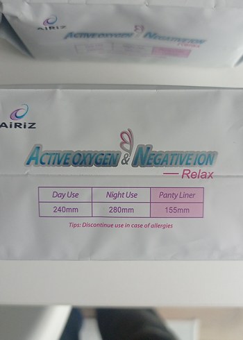 Aktif Oksijenli ve Negatif İyonlu Ped 30'lu - Görsel 2