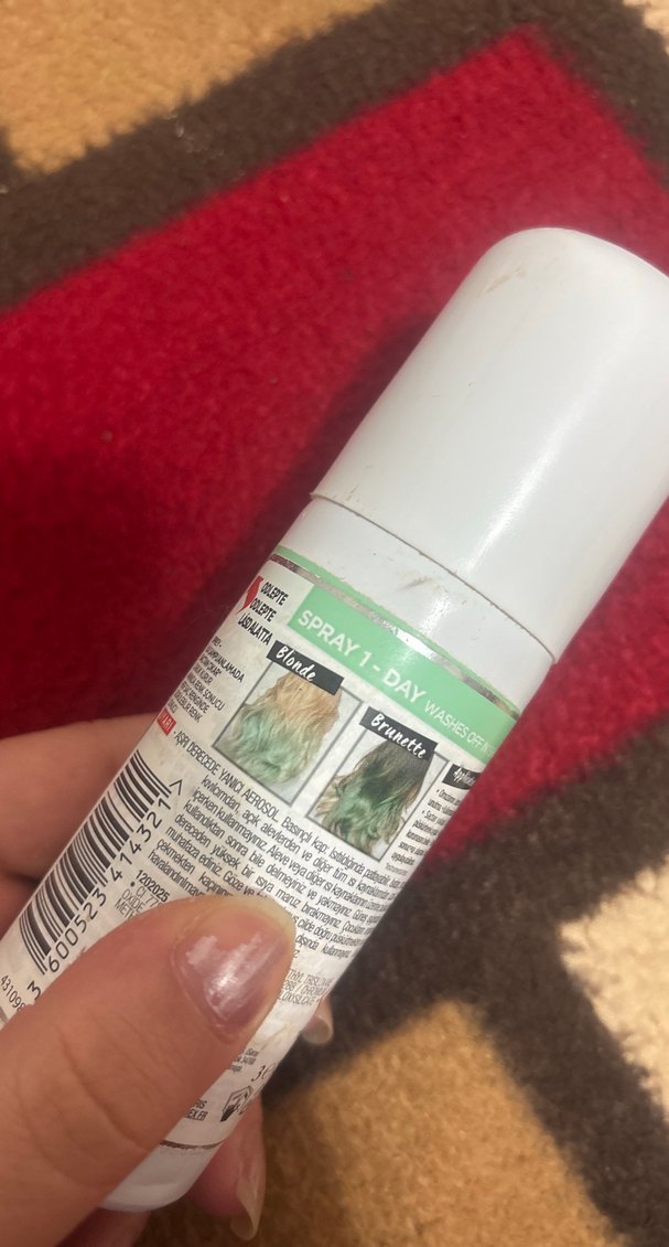 L'Oréal Colorista Saç Spreyi boyası açık yeşil - Görsel 2