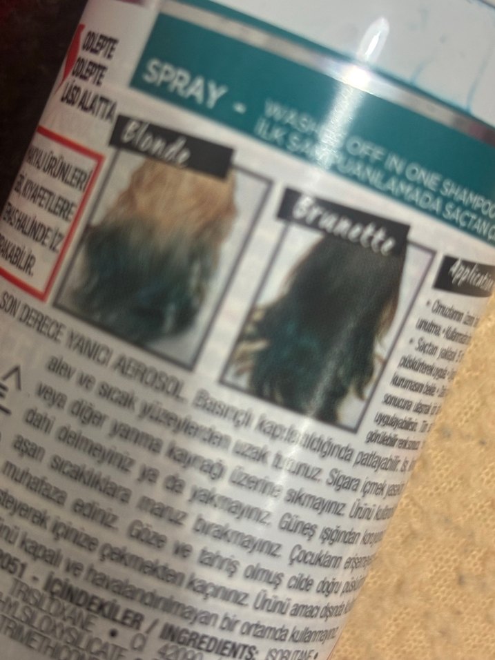 L'Oréal Colorista Geçici Saç Spreyi mavi saç boyası - Görsel 2