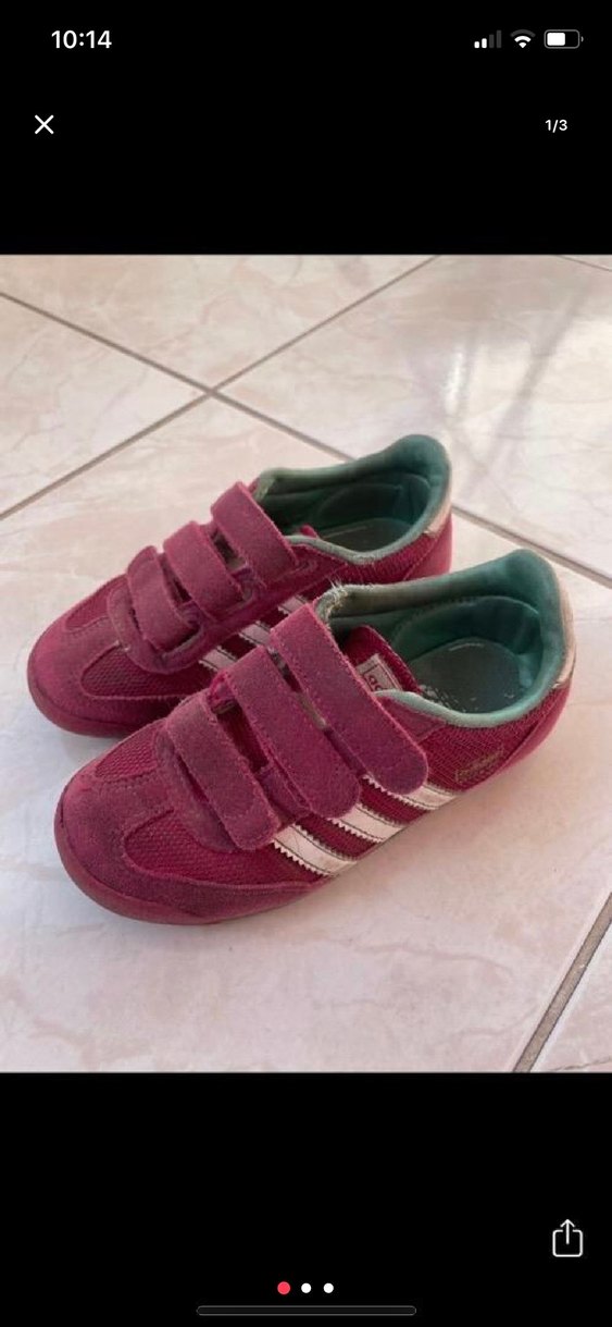 Kız Çocuk Pembe Cırtcırtlı Spor Ayakkabı - Görsel 3