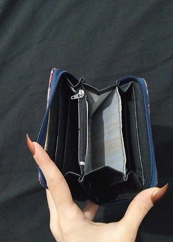 Bohem Desenli Fermuarlı Kadın Cüzdanı - Görsel 2